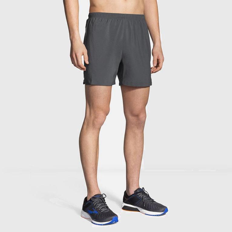 Brooks Sherpa 5 Australia - Men's Running Shorts - Grey (791358-EID)